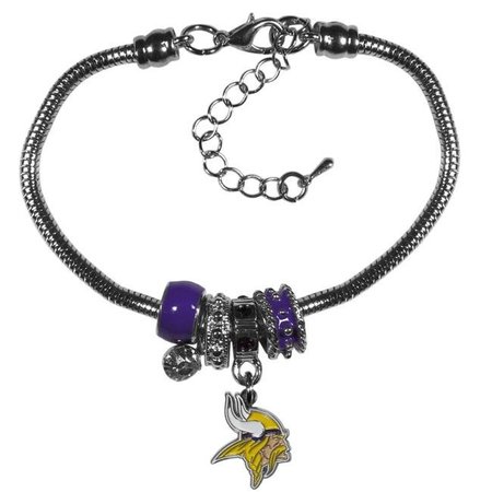 SISKIYOUSPORTS Minnesota Vikings Bracelet Euro Bead Style 5460313853